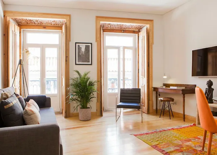 Charming Flat With Balconies Chiado District 2 Bedrooms & Ac 19th Century Building Lisboa