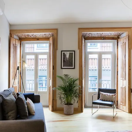 Charming Flat With Balconies Chiado District 2 Bedrooms & Ac 19th Century Building Lisbon